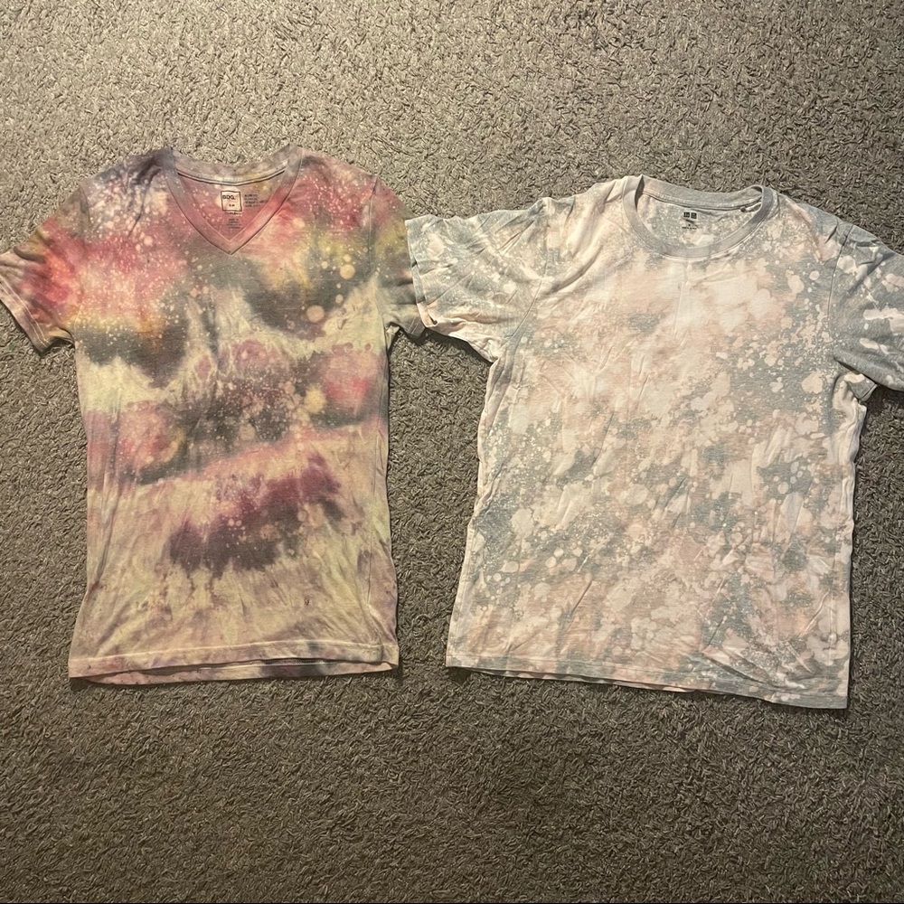 Foggy tie dye bleach dye hi high